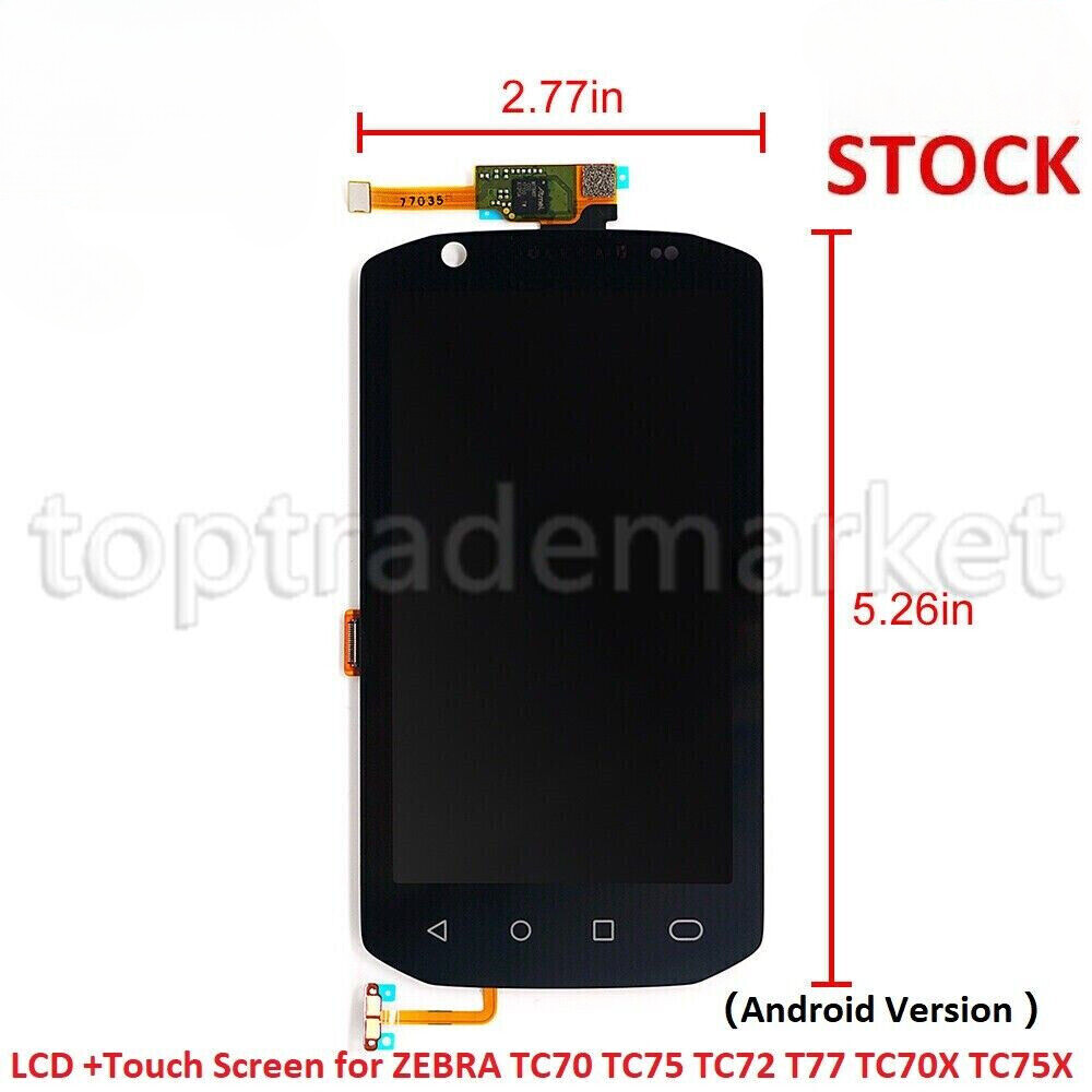 LCD with Touch Screen Digitizer for ZEBRA TC70 TC75 TC72 TC77 TC70X 75X Android