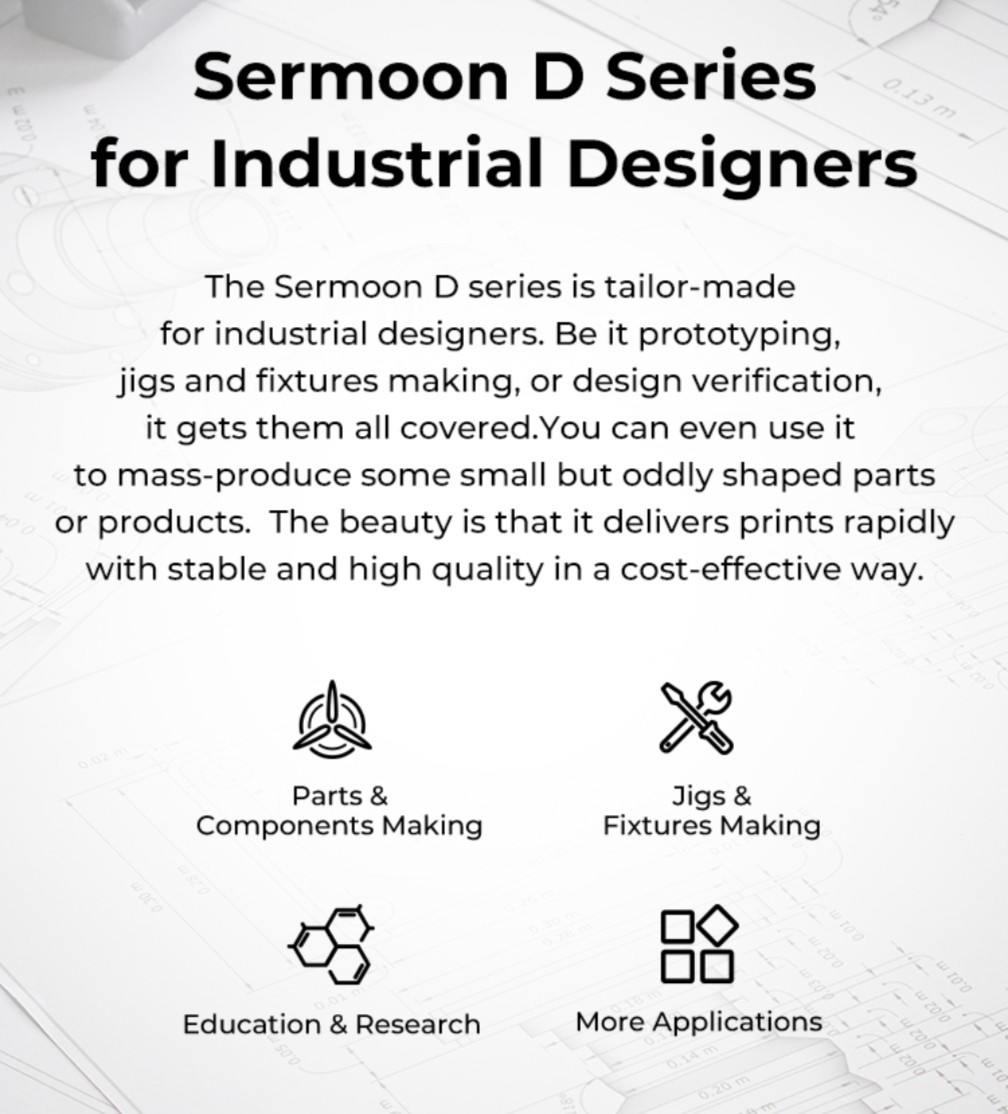 Creality 3D SERMOON D3 for Industrial designers Printer (New in box)