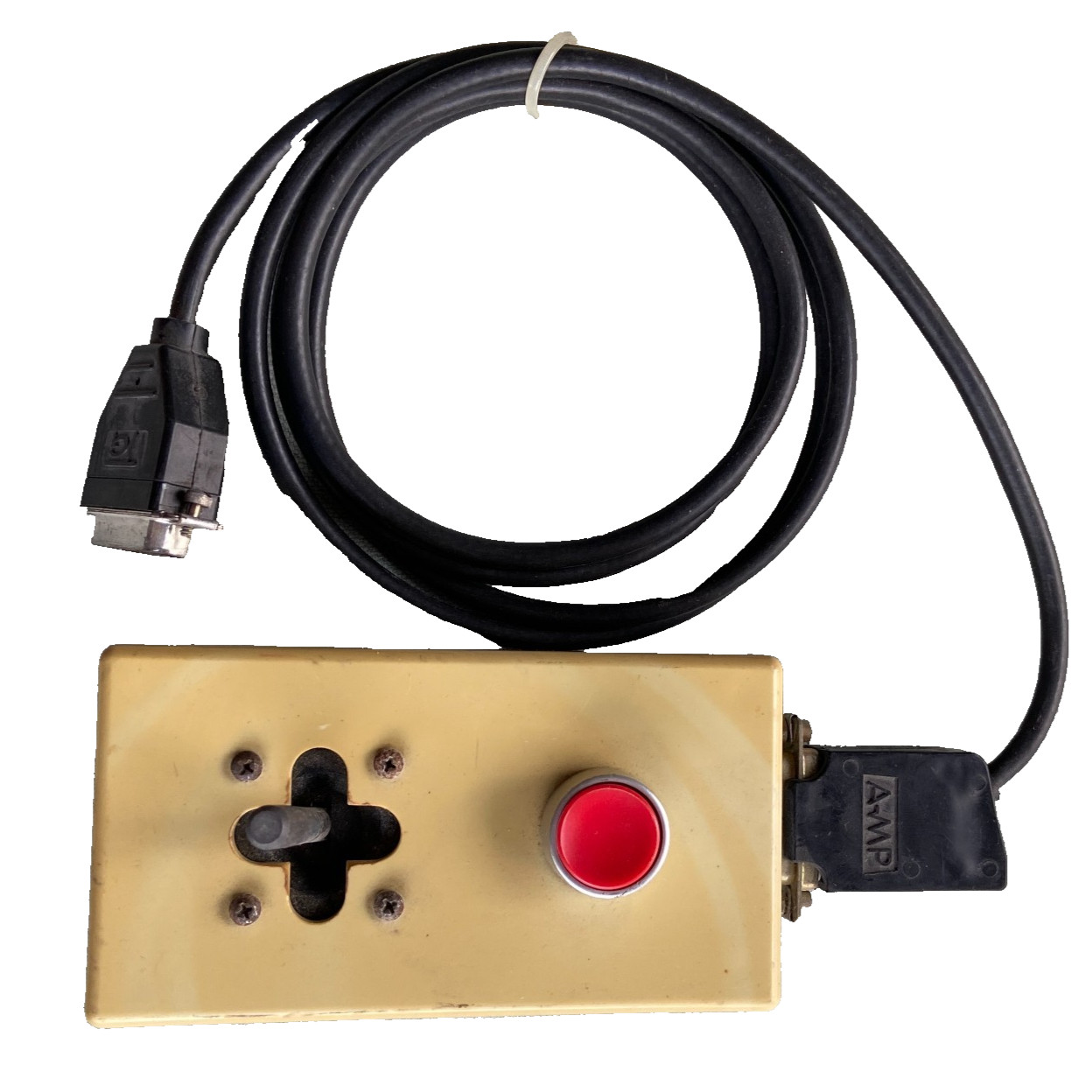 Vintage Computer Mouse Control ? Push Button Joystick Red Button TG AMP IBM ? PC