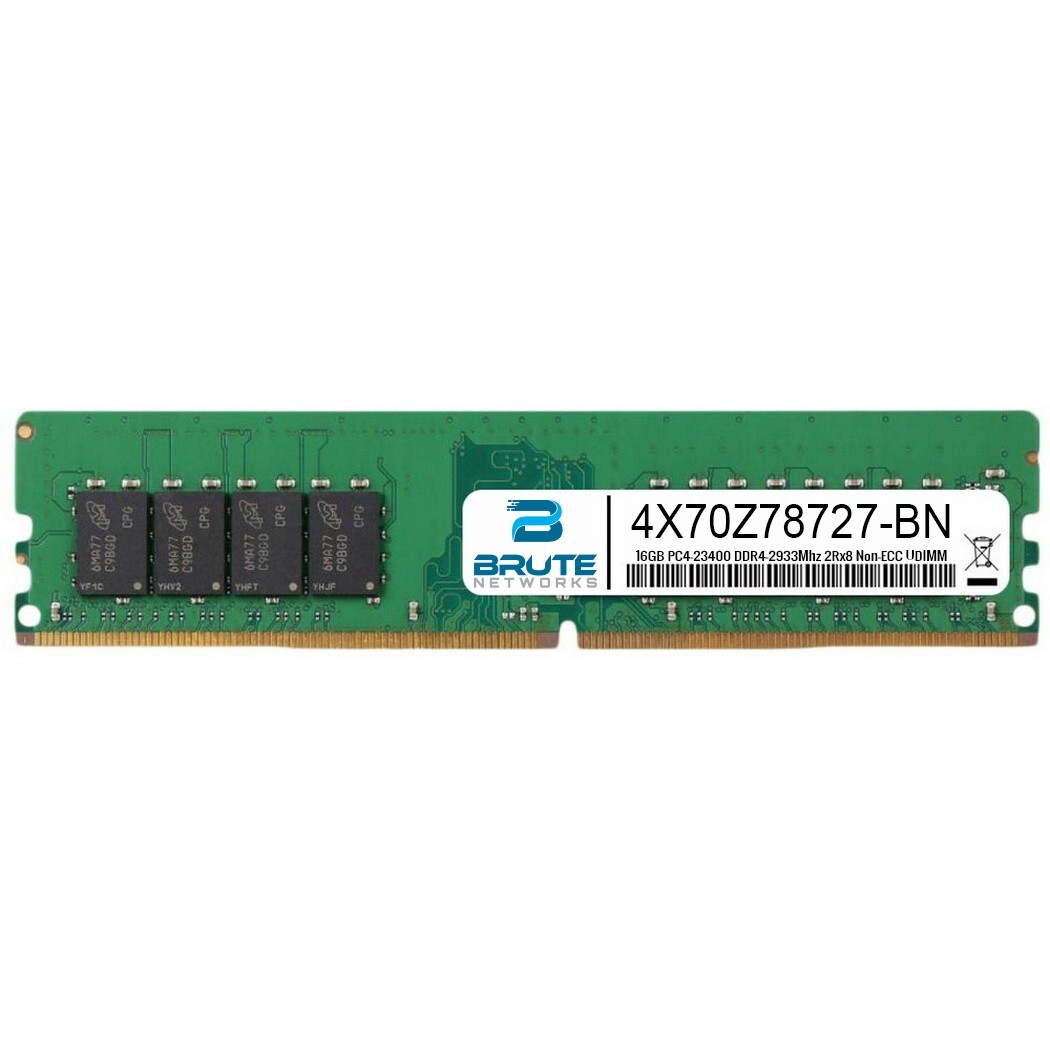 4X70Z78727 – Lenovo Compatible 16GB DDR4-2933Mhz 2Rx8 Non-ECC UDIMM