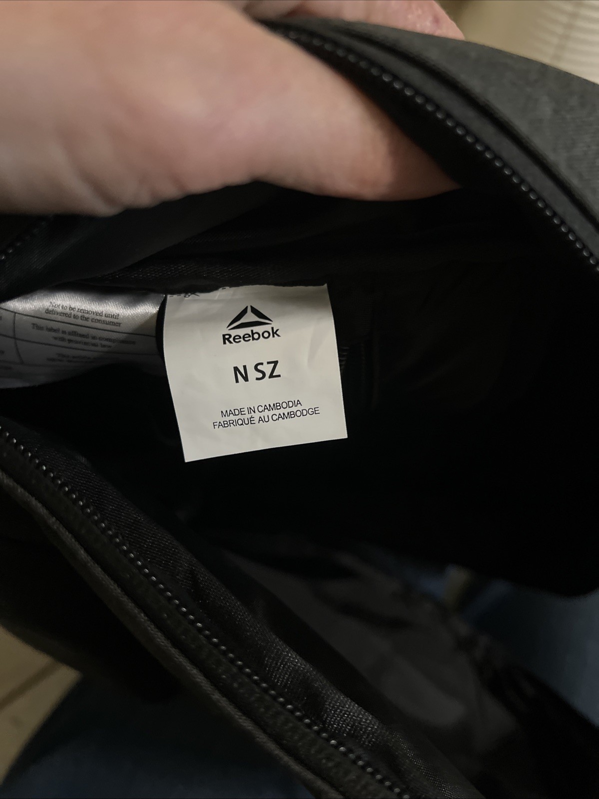 16″ Reebok Backpack Dark Gray One Size Laptop Sleeve Multiple Compartments NWOT
