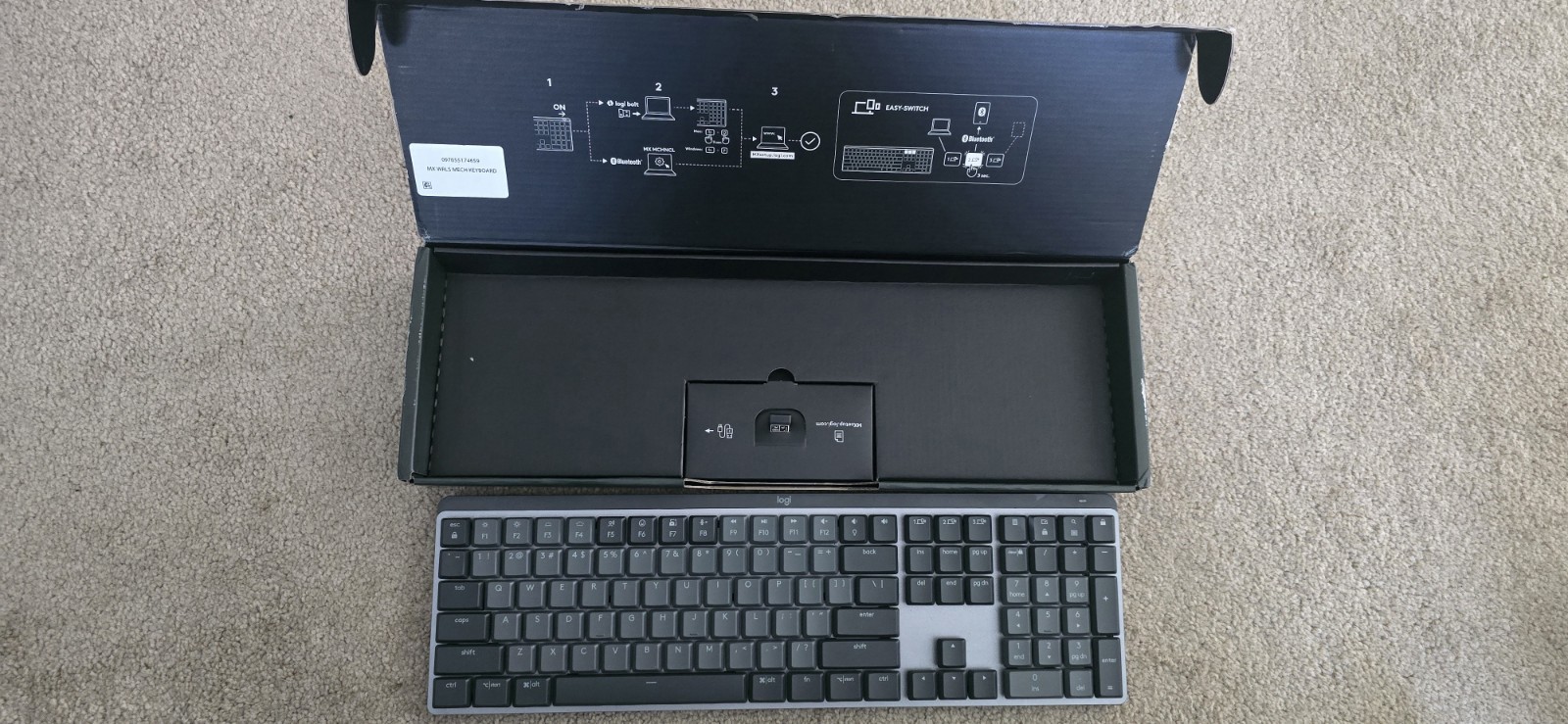 Logitech MX Mechanical Wireless Illuminated Performance Keyboard Tactile
