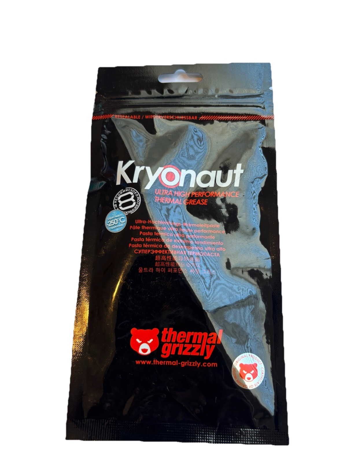 Thermal Grizzly Kryonaut Thermal Paste – Gray