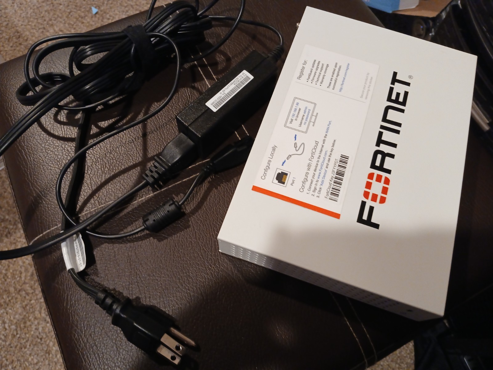 Fortinet FortiGate-60D Network Firewall With Power Cord