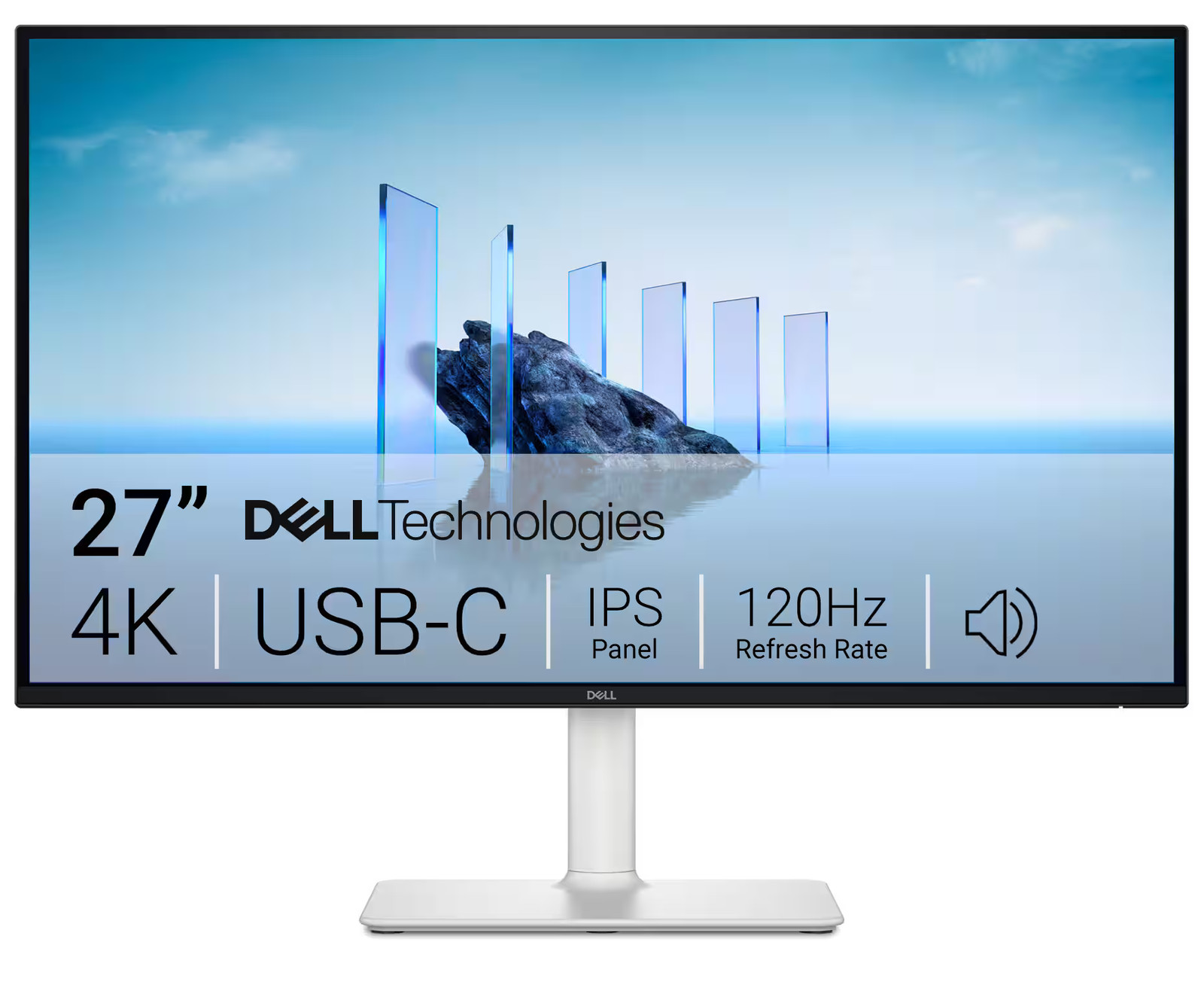 Dell – S2725QC 27″ IPS LED 4K UHD 120Hz FreeSync Monitor (USB-C, HDMI) – Silver