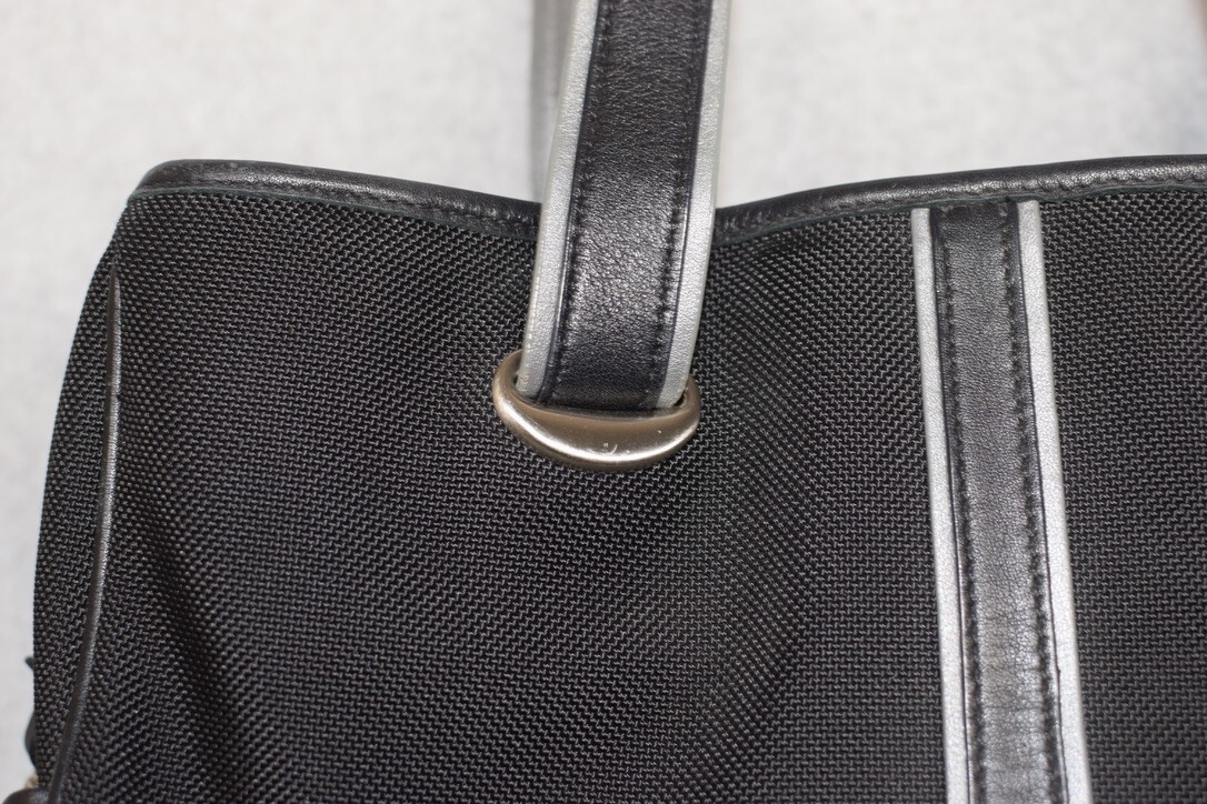 Tumi Briefcase Laptop Bag Ballistic Nylon Leather Trim Business Travel Commute