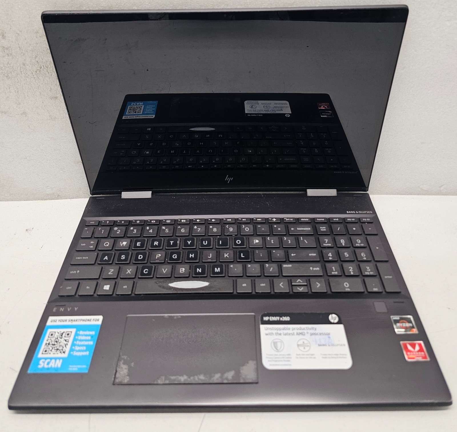 HP Envy x360 15m-ds0023dx Laptop AMD Ryzen 7 3700U NO RAM/HD/OS/POWER (FL)
