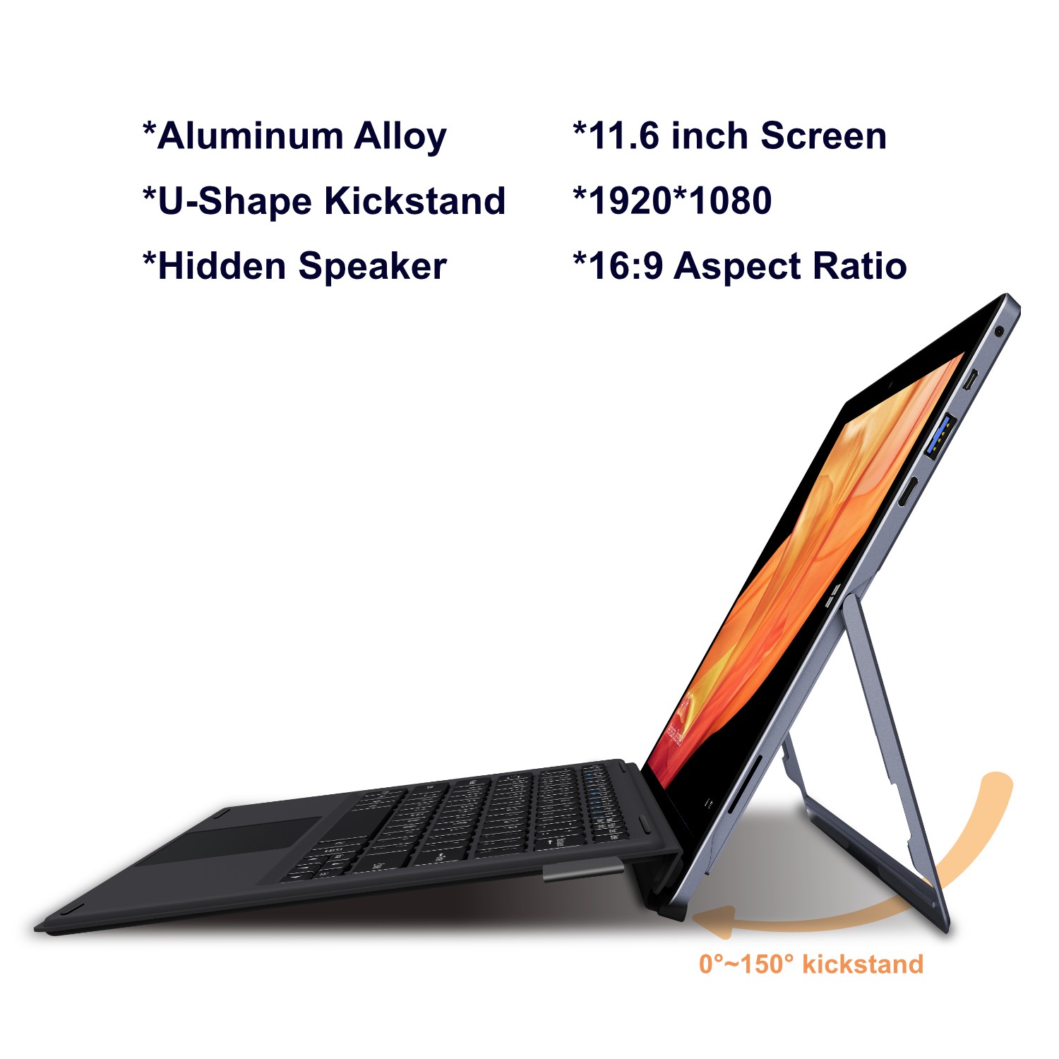 CHUWI UBook 11.6″ 2-in-1 Windows 10 Tablet & Laptop Intel N4100 8GB 256GB