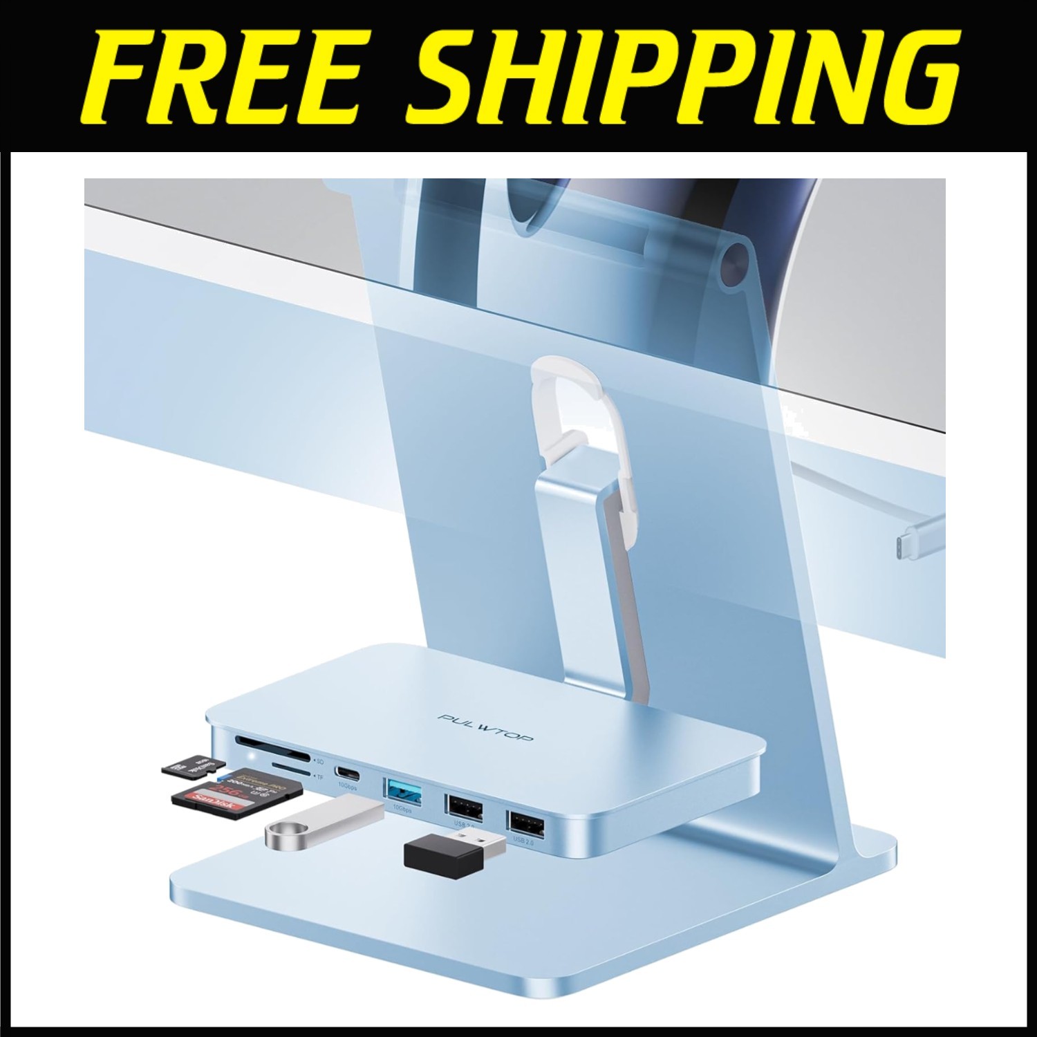 USB C Hub for iMac 2021/2023/2024 Blue^