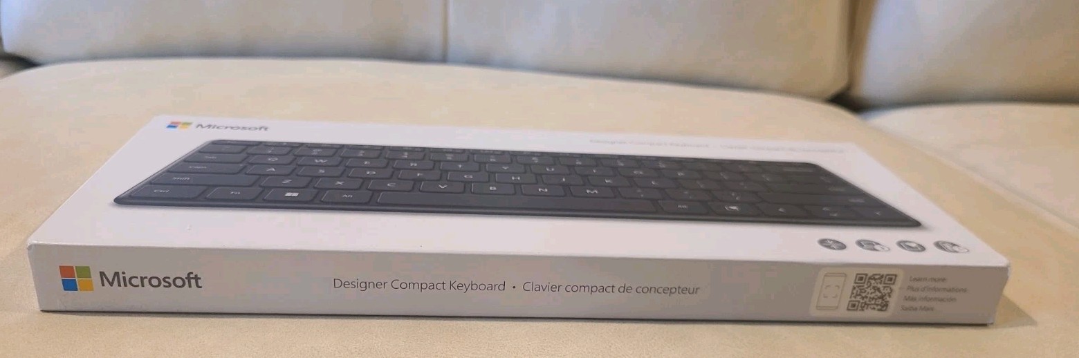 Original MICROSOFT MS Wireless Bluetooth Compact Hybrid travel Keyboard Black