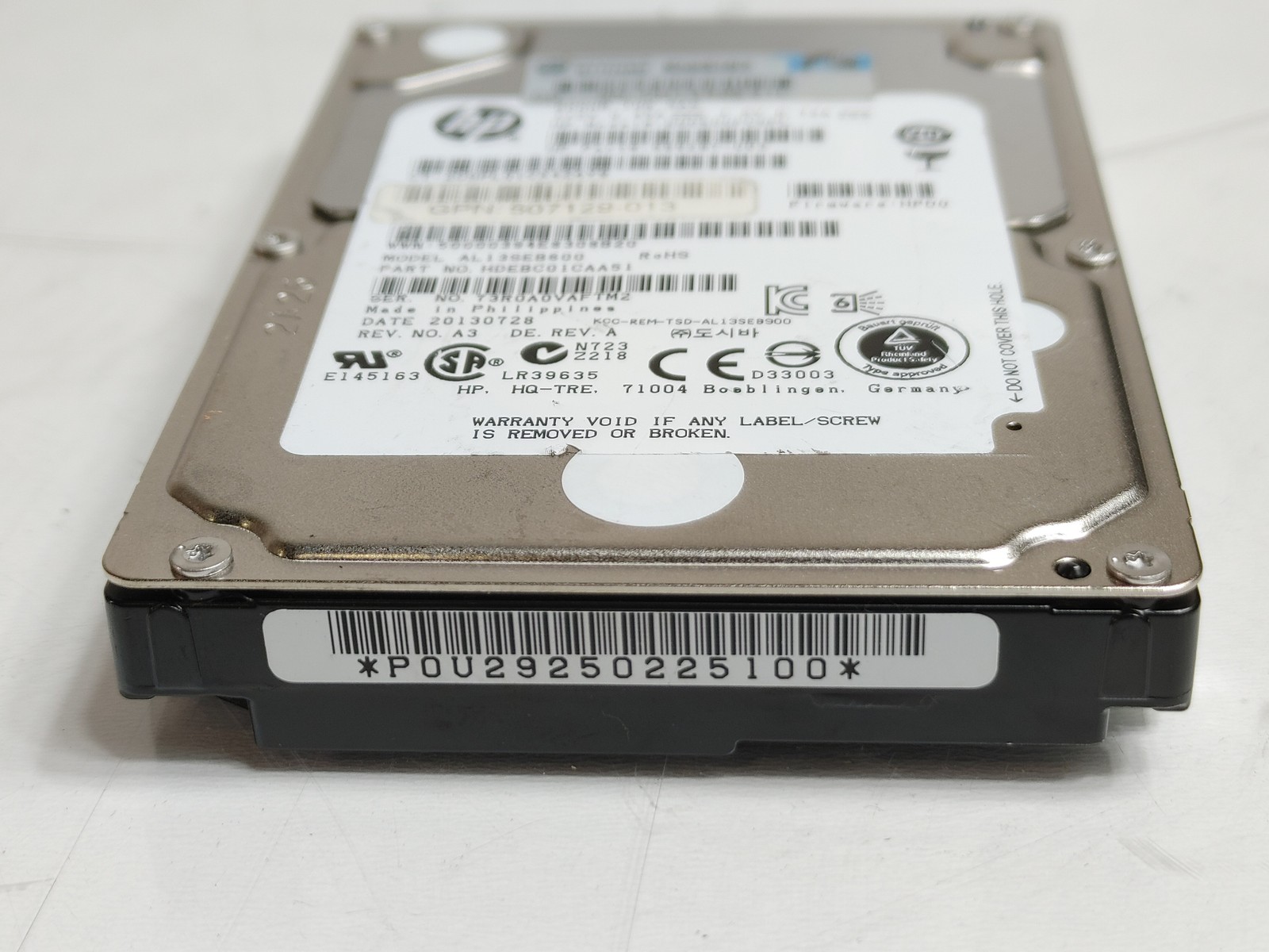 Lot of 5 Toshiba HP AL13SEB600 600 GB SAS 2 2.5 in 10K Enterprise Hard Drive