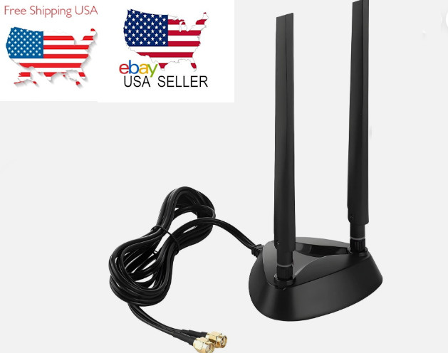 WiFi 6 6E Tri-Band Motherboard WIFI Boost Antenna up to 6GHz Magnetic Base Lot