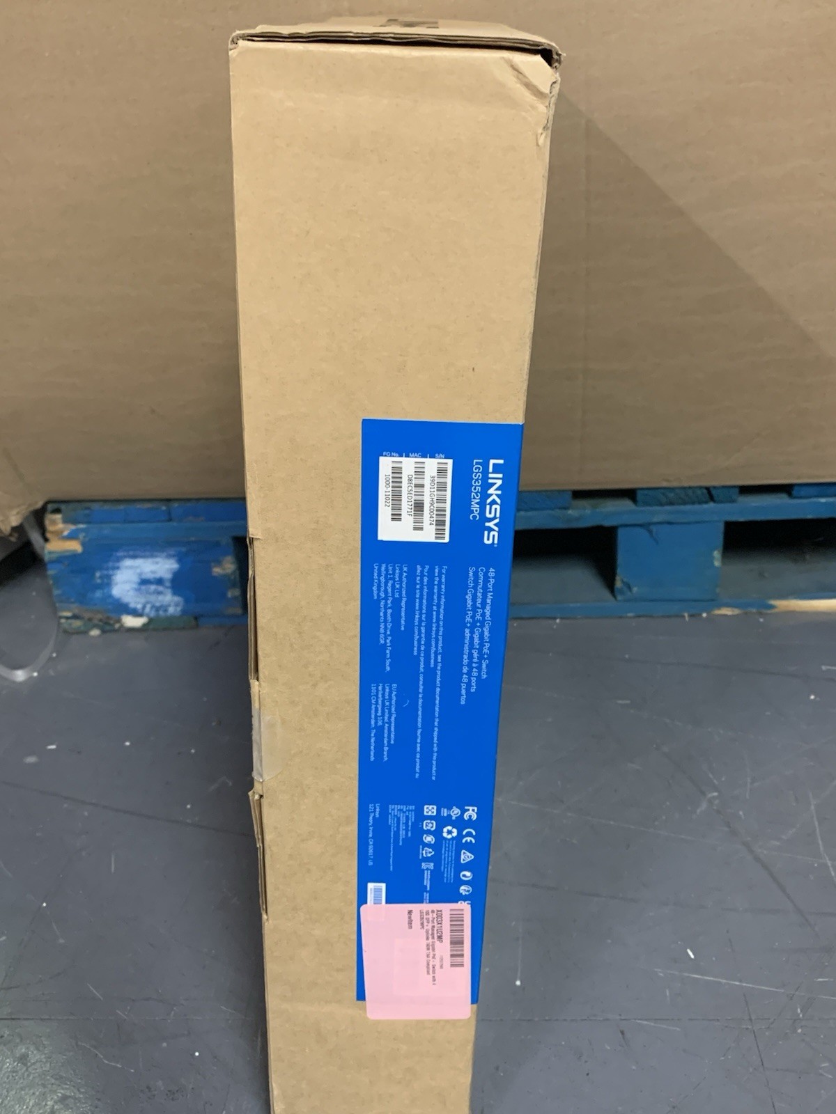 Linksys LGS352MPC 48 Port Gigabit Network Switch PoE+ 10G Uplink SFP