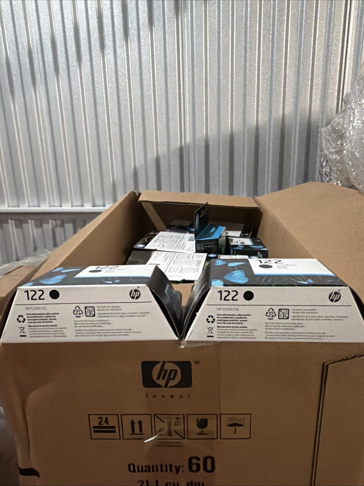 2 Pack Genuine Sealed HP CH561HL / 122 Black Ink for DeskJet 1000