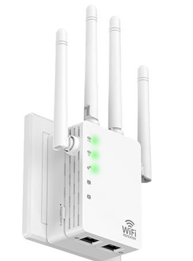 WiFi Extender with 1200Mbps Dual – Band 2.4G&5G, WiFi Booster Covers Up to 12880