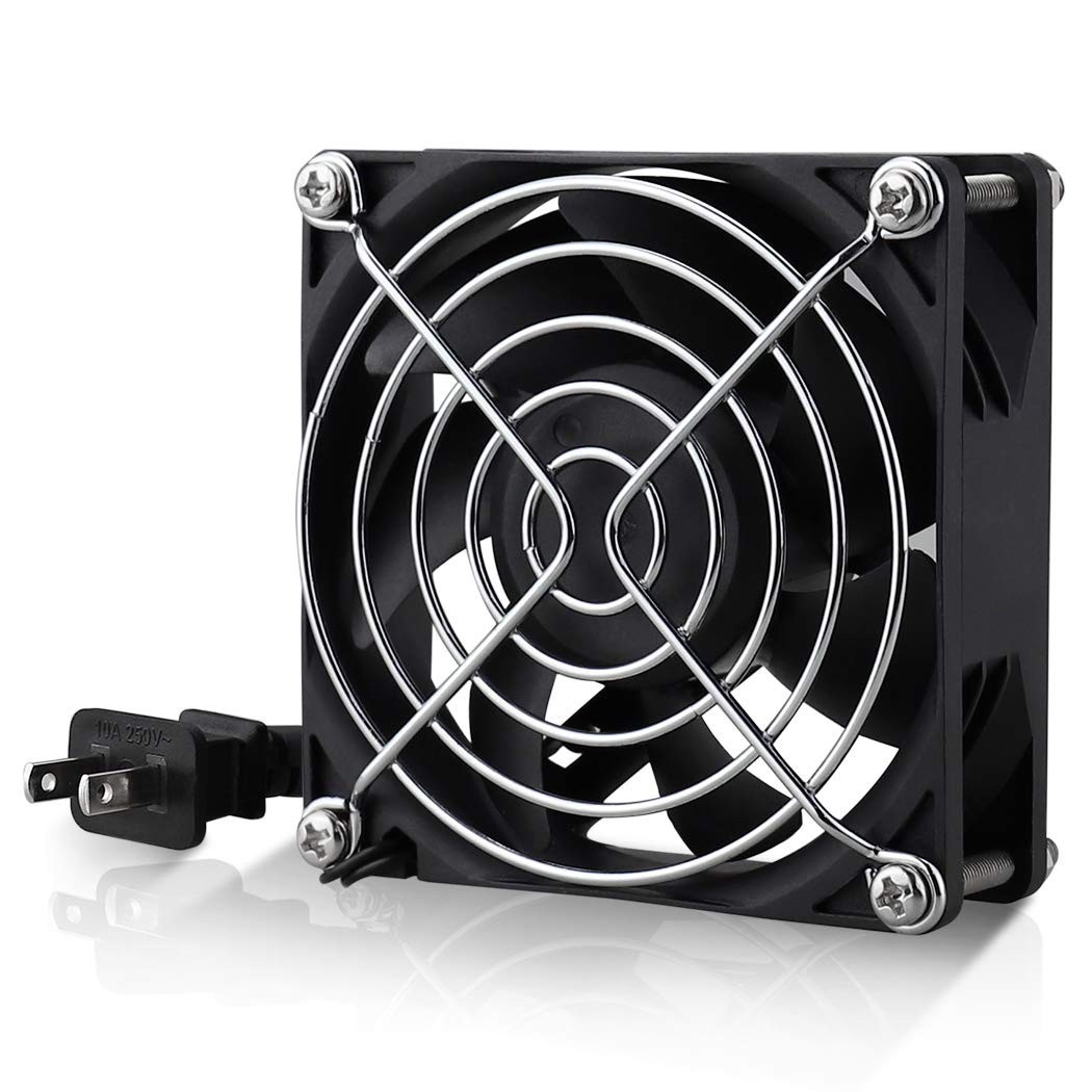 80mm EC Axial Fan AC 110V 120V Brushless Cooling Fan 80mm x 25mm | Dual Ball,…
