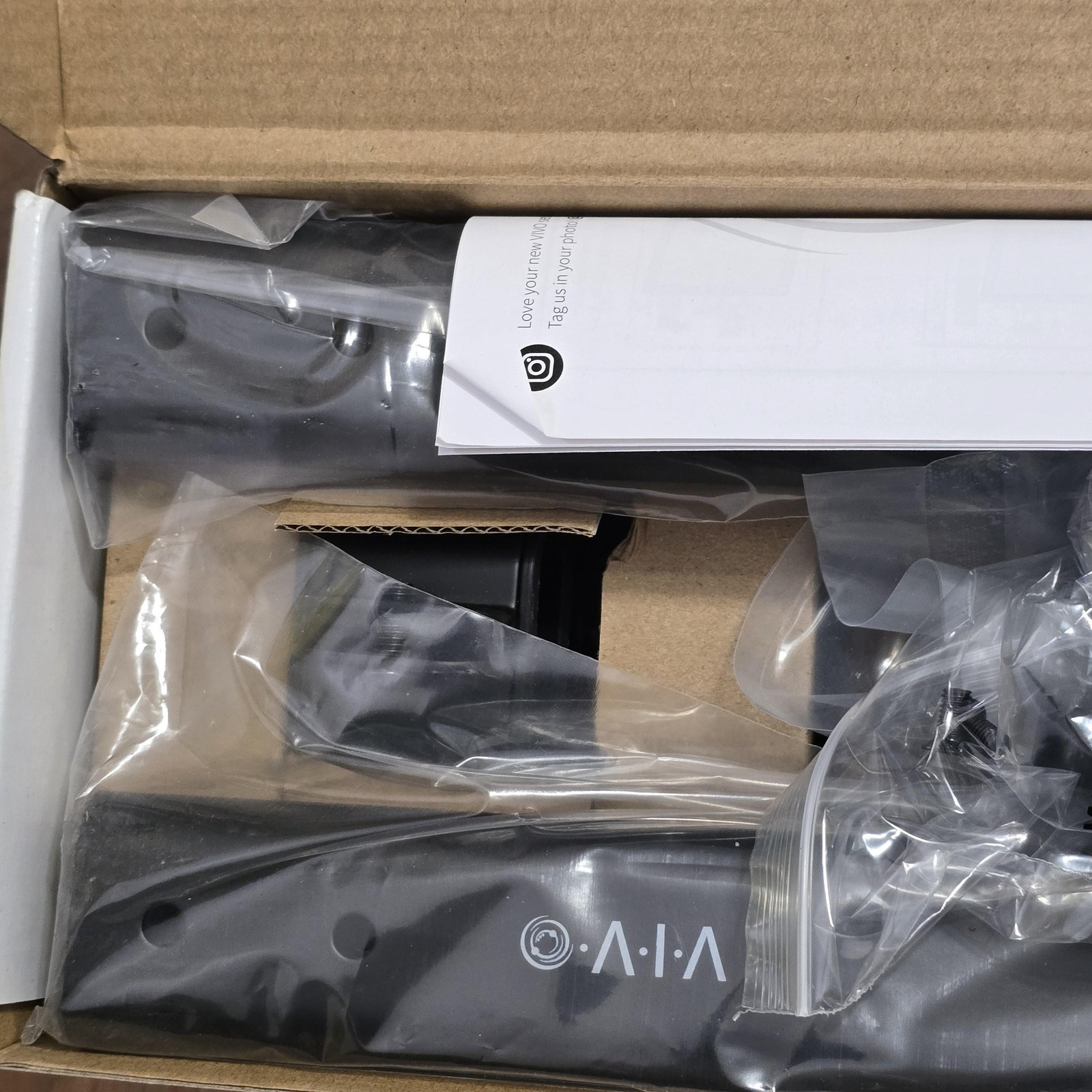 VIVO MOUNT-VW02A Dual Monitor VESA Bracket Mount Arm 75×75 100×100 Black