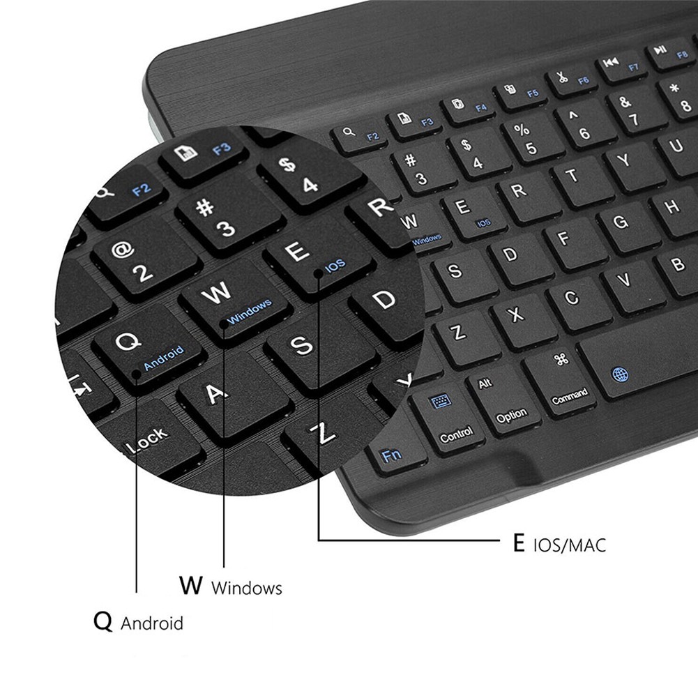 For Apple iPad iPhone Android Window 10″ Universal Keypad Slim Wireless Keyboard