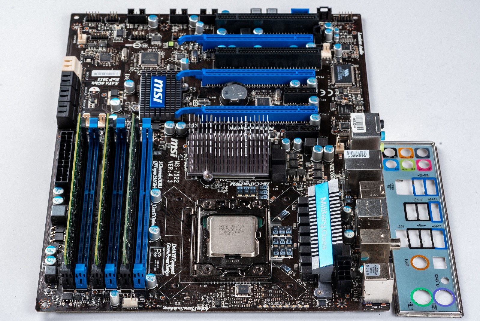 MSI X58A-GD65 LGA1366 ATX X58 Motherboard 6GB DDR3 i7-960 Six Core SATA III