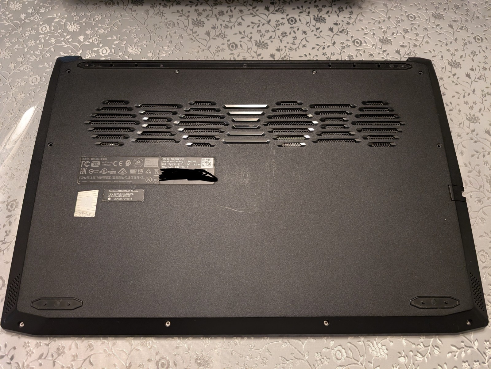 Lenovo Ideapad Gaming 3 15ACH6 HEADLESS Laptop – 256gb NVMe/12gb RAM – READ