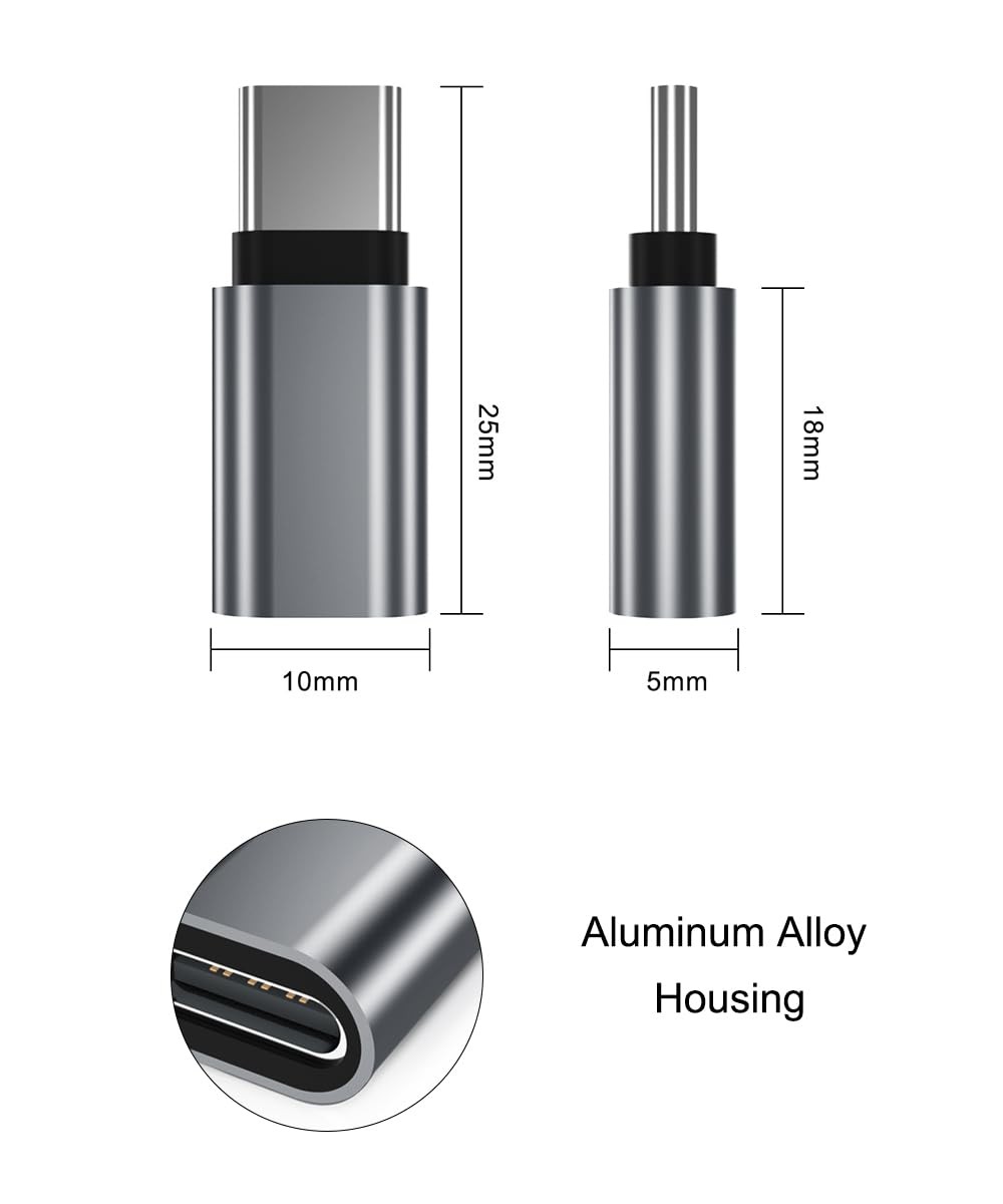 USB Type C Extension Adapter 3Pack,PD 100W 3.1 Gen2 Female to Male
