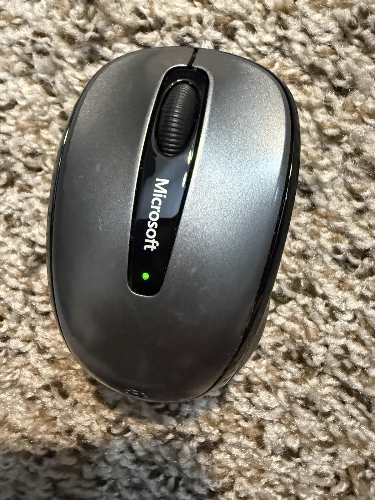 Microsoft Wireless USB Bluetrack Ambidextrous Mobile Mouse 3500 Gray Used