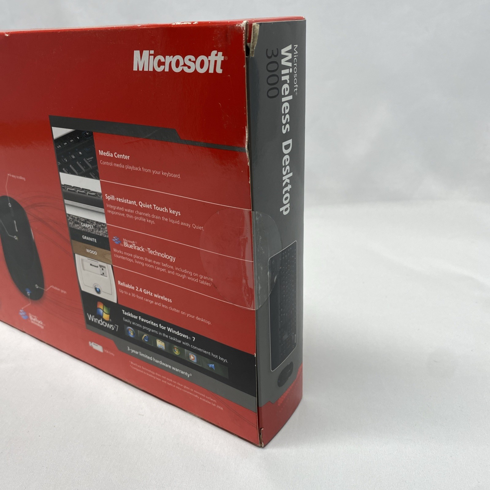 Microsoft Wireless Desktop 3000 Keyboard Bluetrack Tech KeyboardMouse Dongle