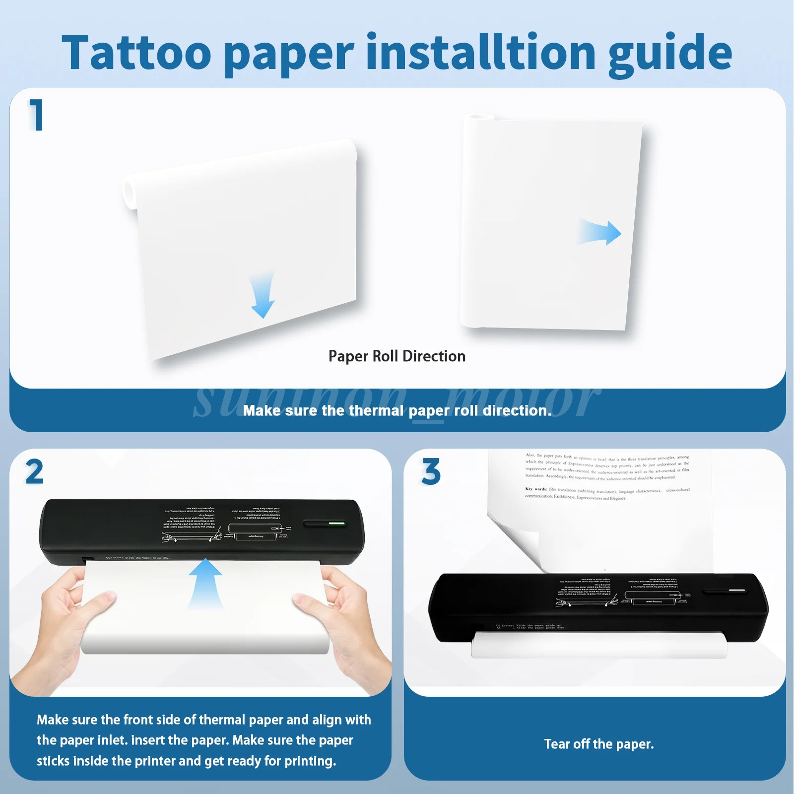 Portable Printers Wireless for Travel,Thermal Bluetooth Inkless Mini Printer LOT