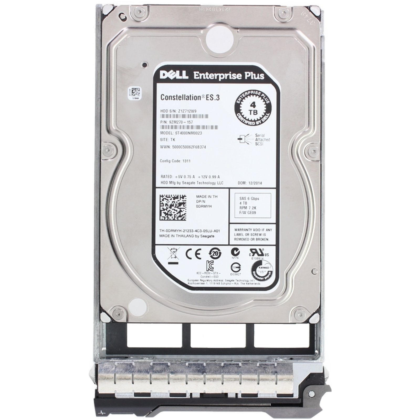 DRMYH Dell Enterprise Plus 4TB 7.2K 3.5″ NL SAS 6Gbs HDD CPO -R