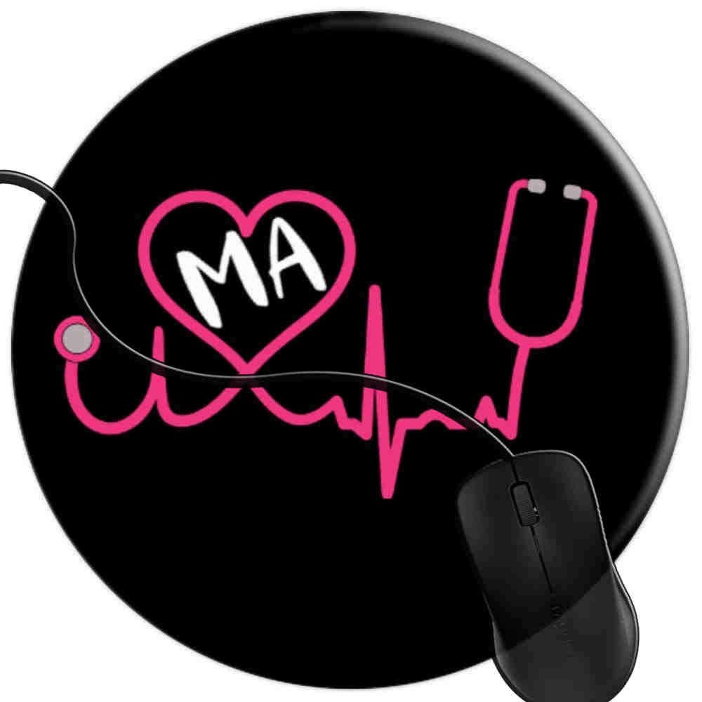 Mouse Pad for Computers,Gaming Mouse-Pads Office 7 Inches X 7 Inches, Black
