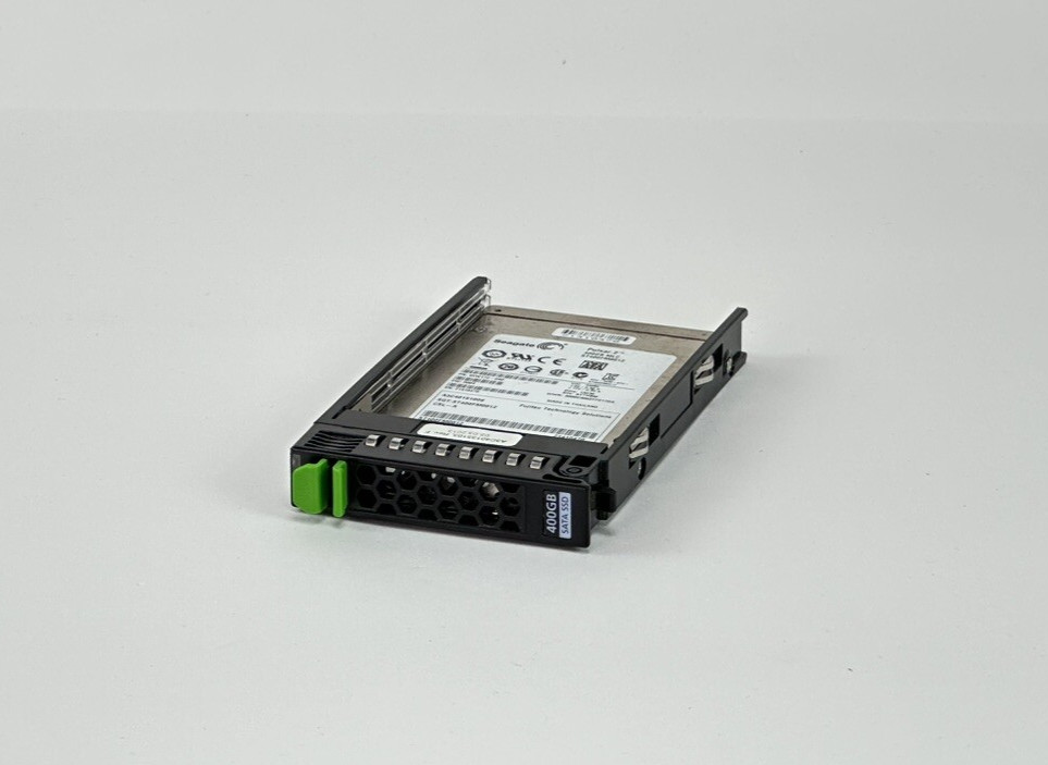 Fujitsu Seagate 400GB SATA 6Gbps SFF 2.5 MLC SSD A3C40151008 ST400FM0012 w/Tray