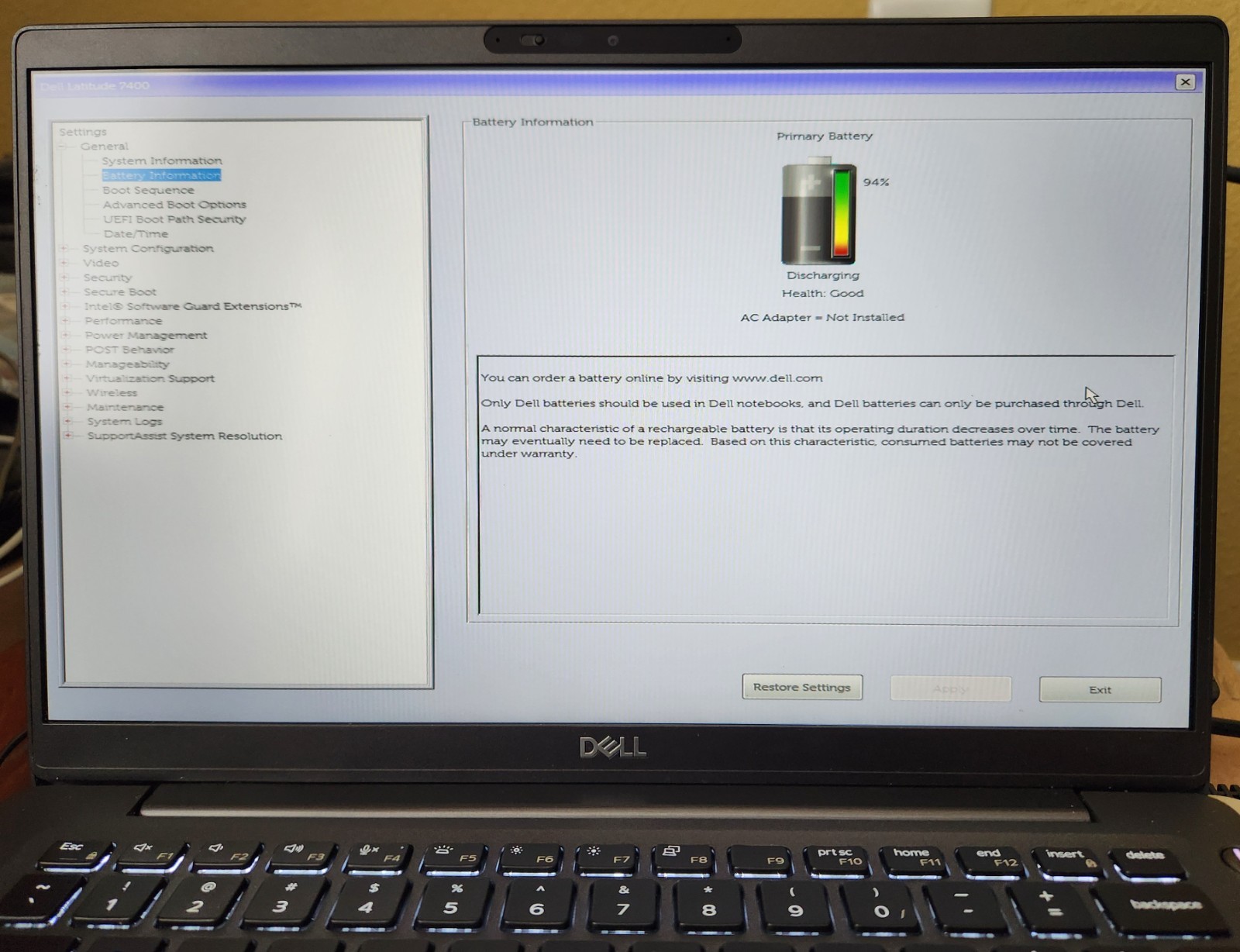 Dell Latitude 7400 14″ Intel i7-8665U 1.9GHz 16GB RAM/512GB SSD/Windows 11