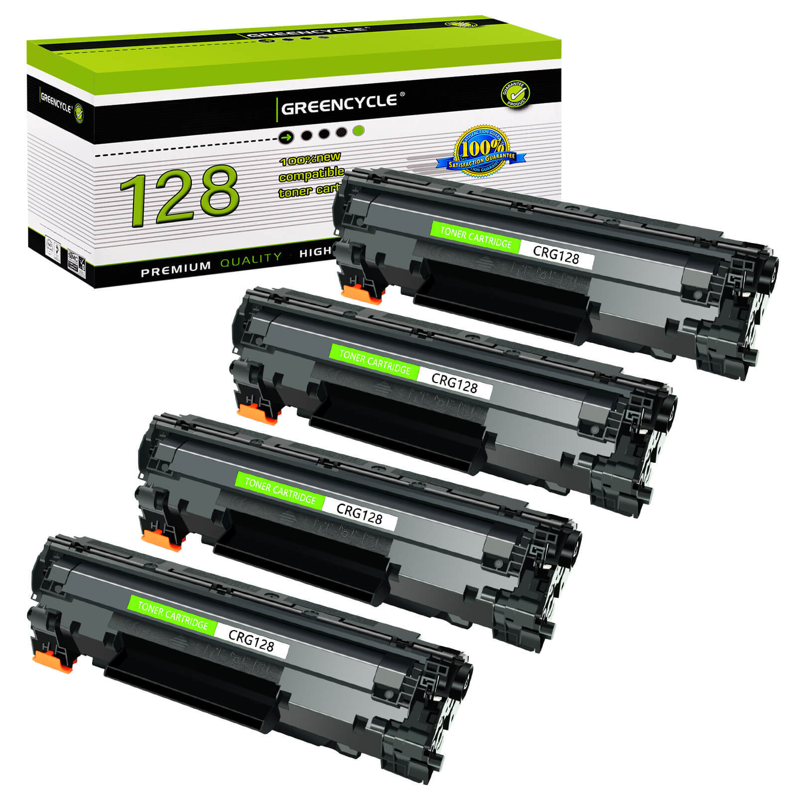 GREENCYCLE 4PK CE278A 78A Toner Cartridge Fits for HP LaserJet M1536dnf P1606dn