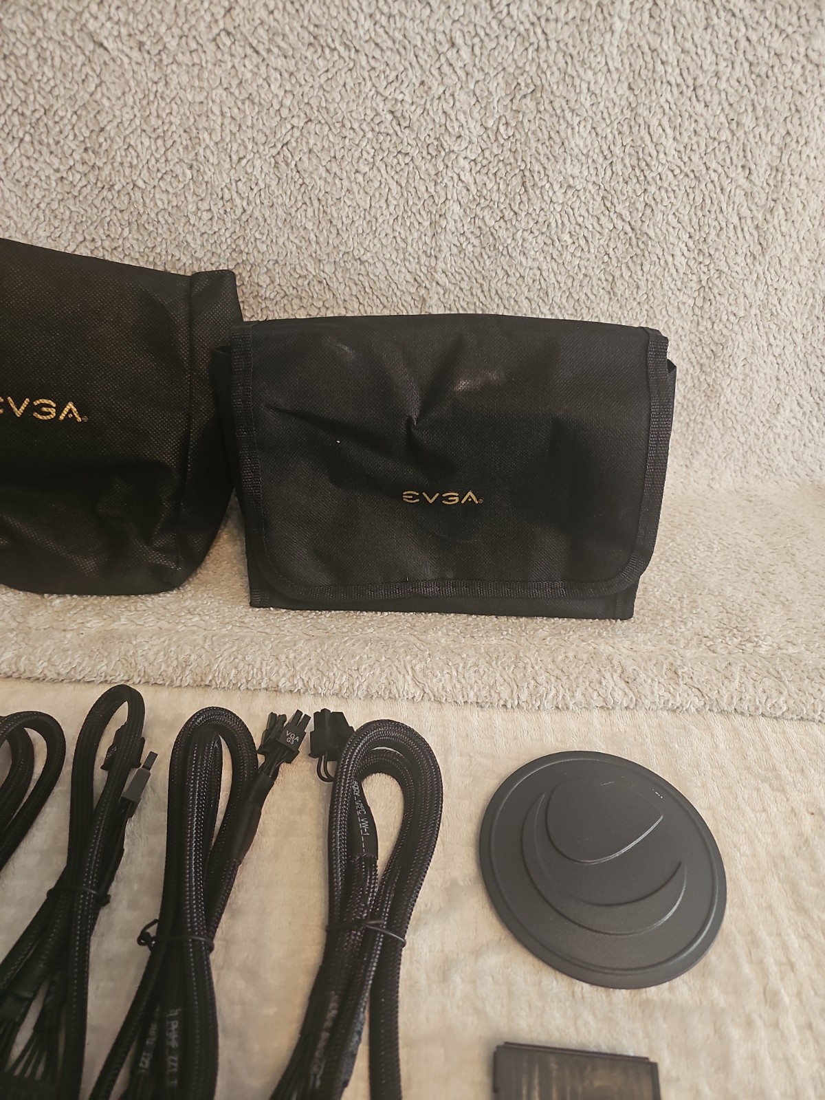 Computer Cords, Screws,decals Parts And Pieces Lot Different Brands