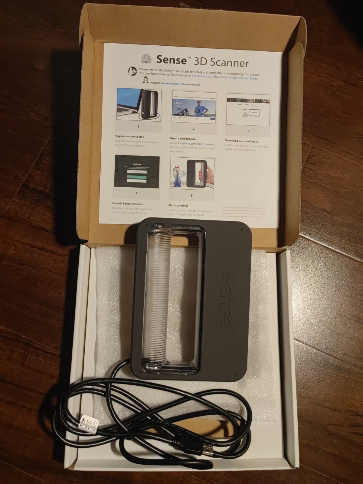 3D SYSTEMS Sense 3D Scanner. Mint. Boxed