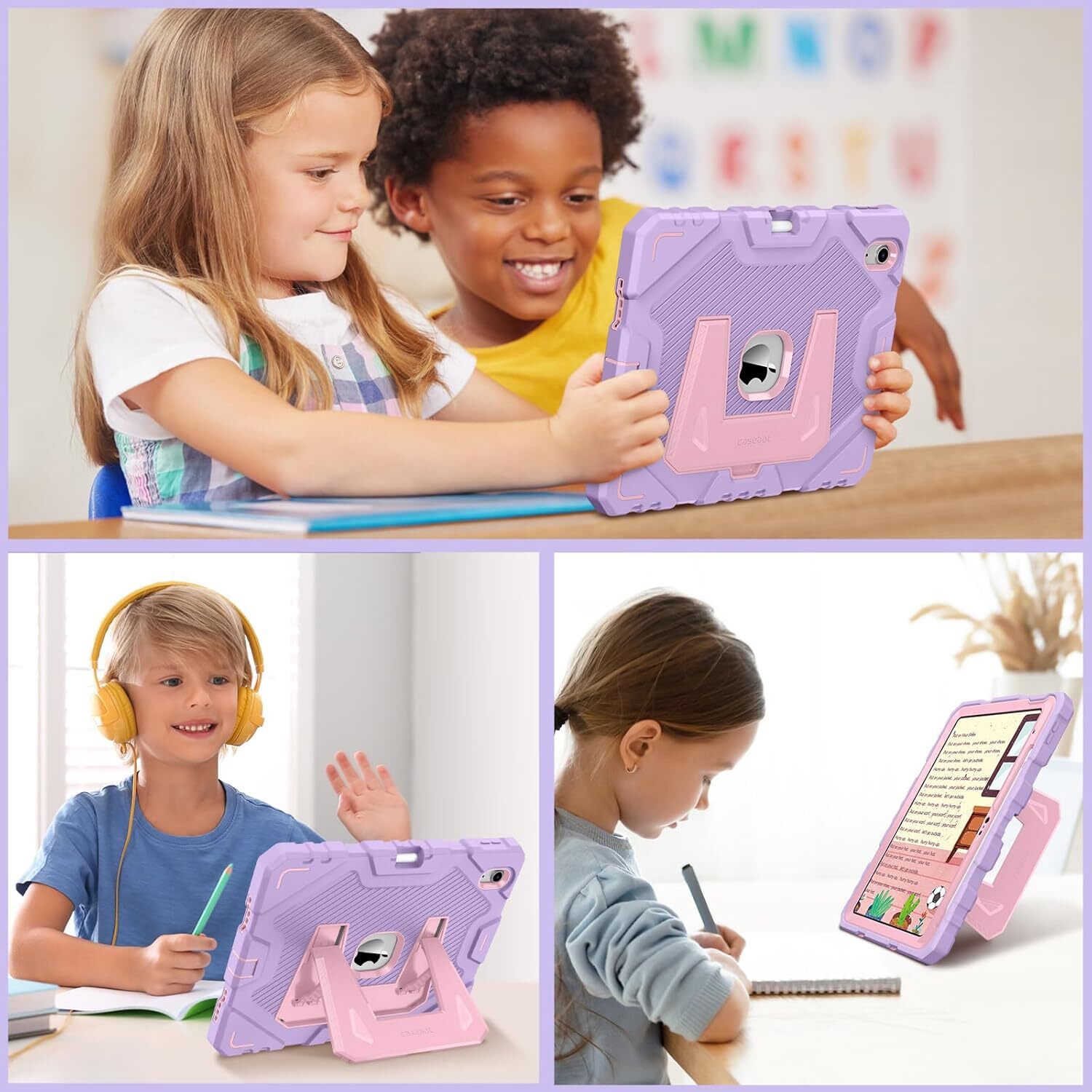 Kids Friendly Case for New iPad (A16) 11th Gen 11 Inch (2025) Heavy Duty Cover
