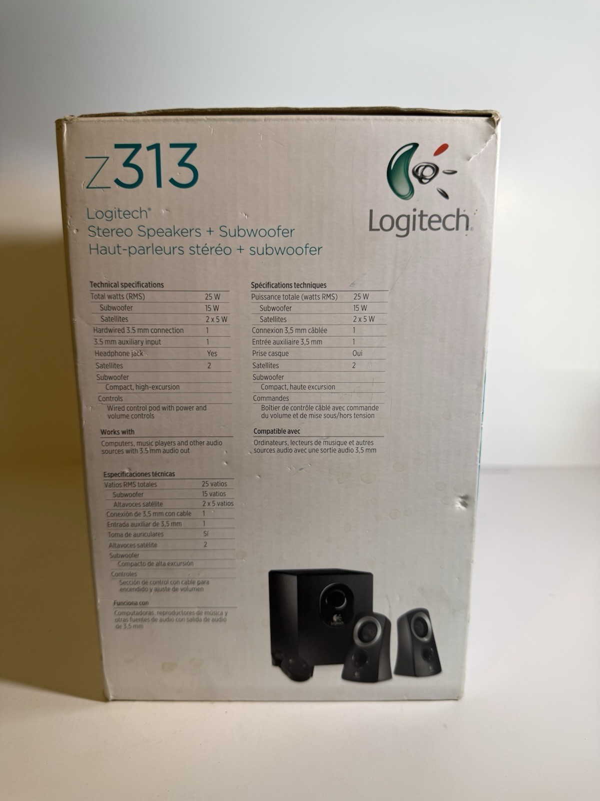 Logitech Z313 Surround Sound Speaker System with Subwoofer