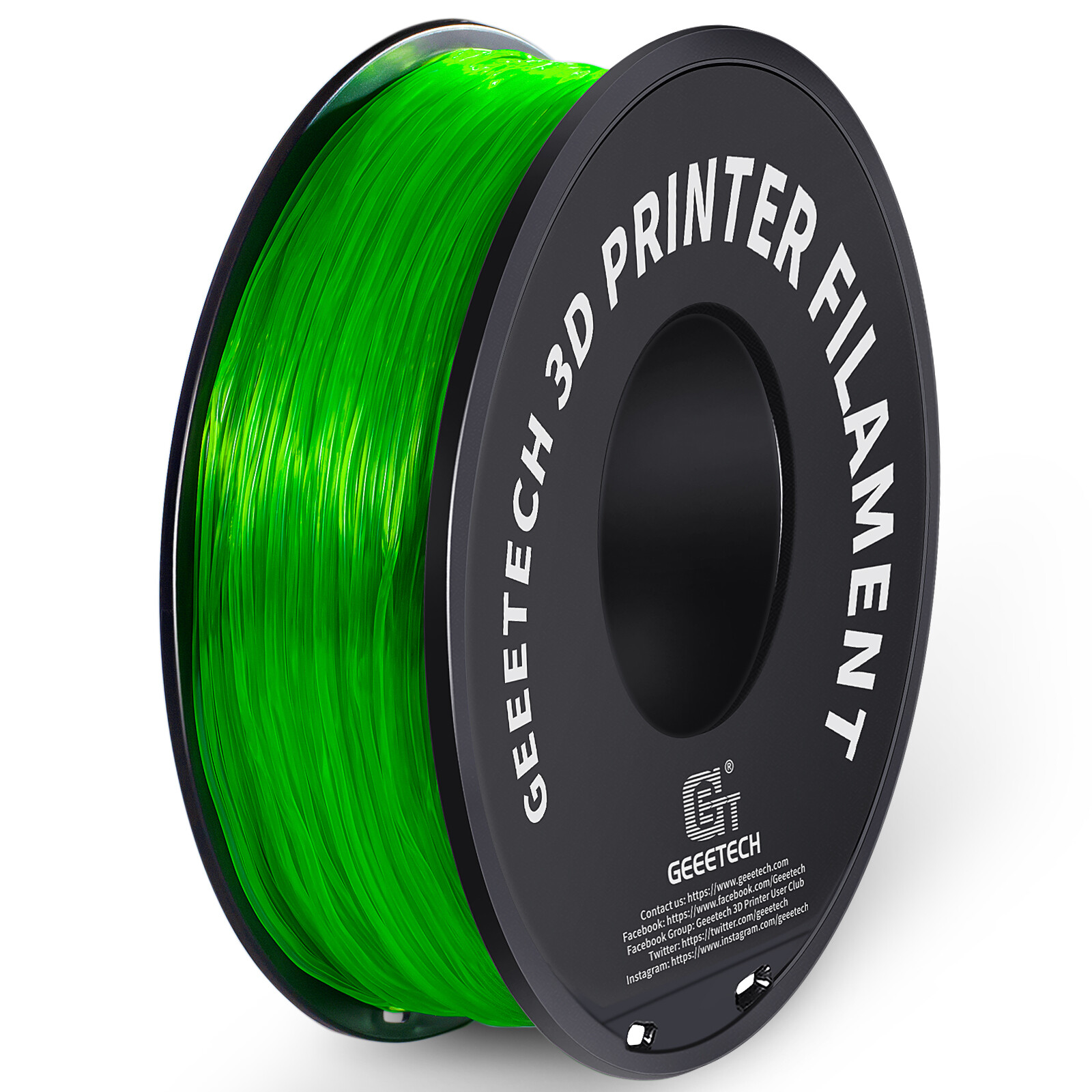 1kg/Roll GEEETECH TPU Filament Flexible Transparent 1.75mm For 3D Printer 95A US