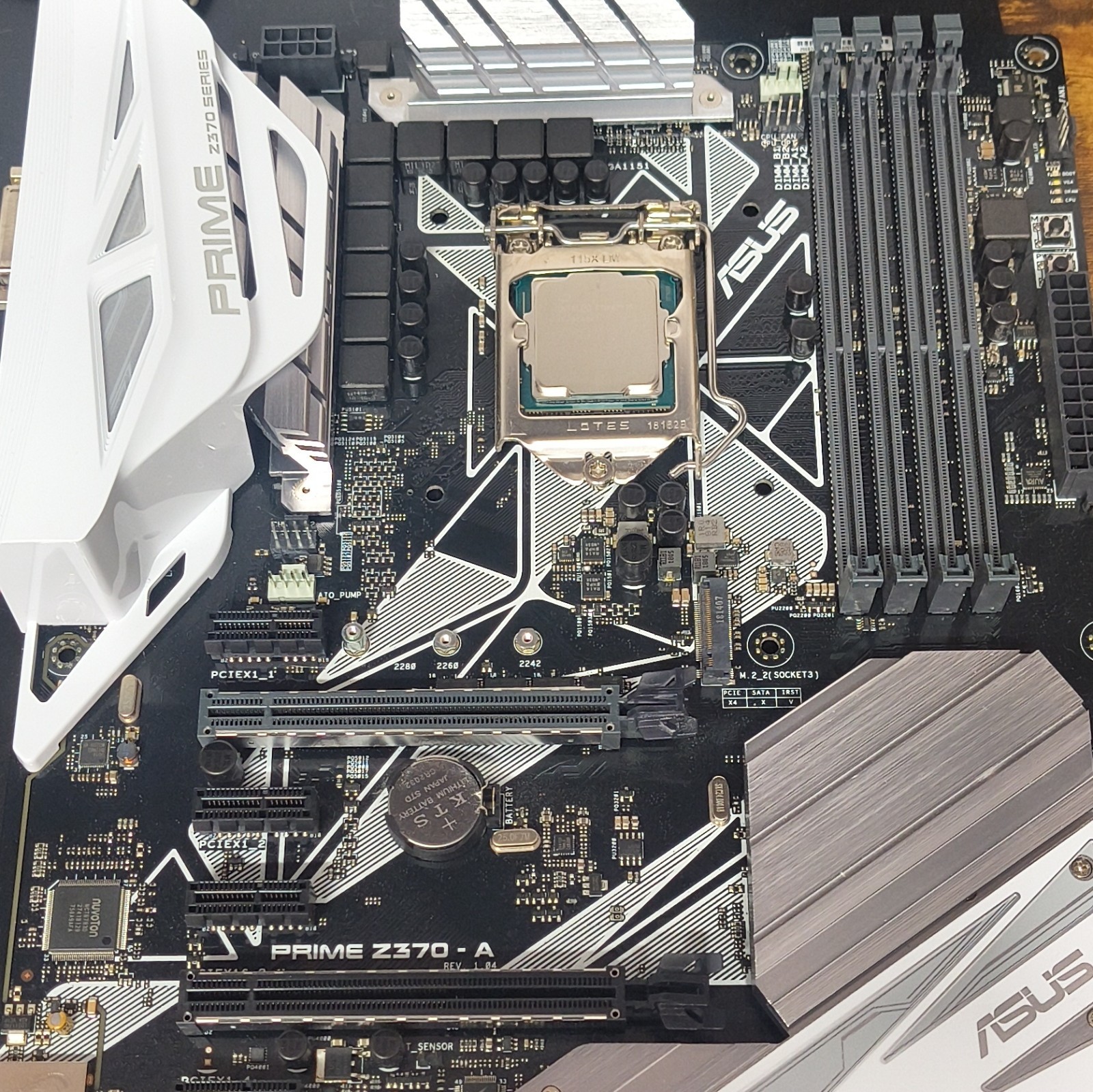 ASUS PRIME Z370-A ATX LGA1151 DDR4 4-Slot Motherboard + i5-8600K