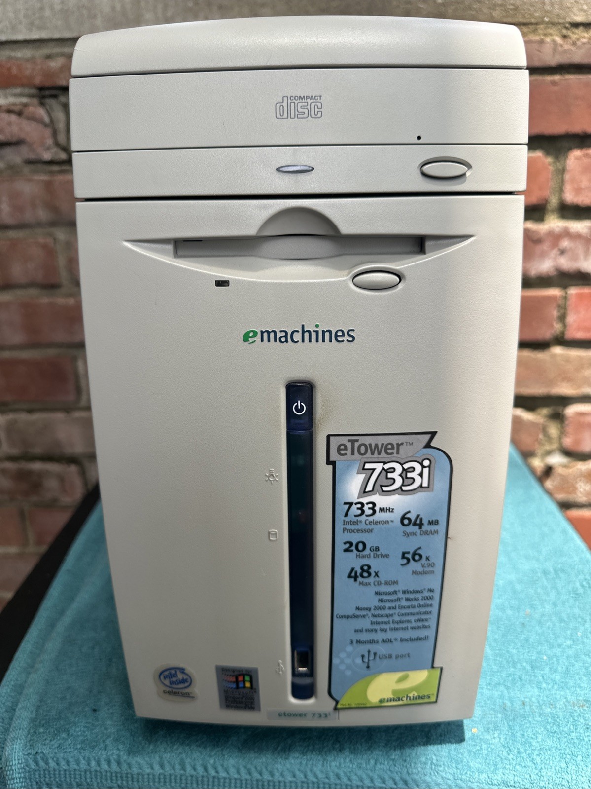 EMACHINES etower 733i 506665 TOWER PC CELERON 192MB