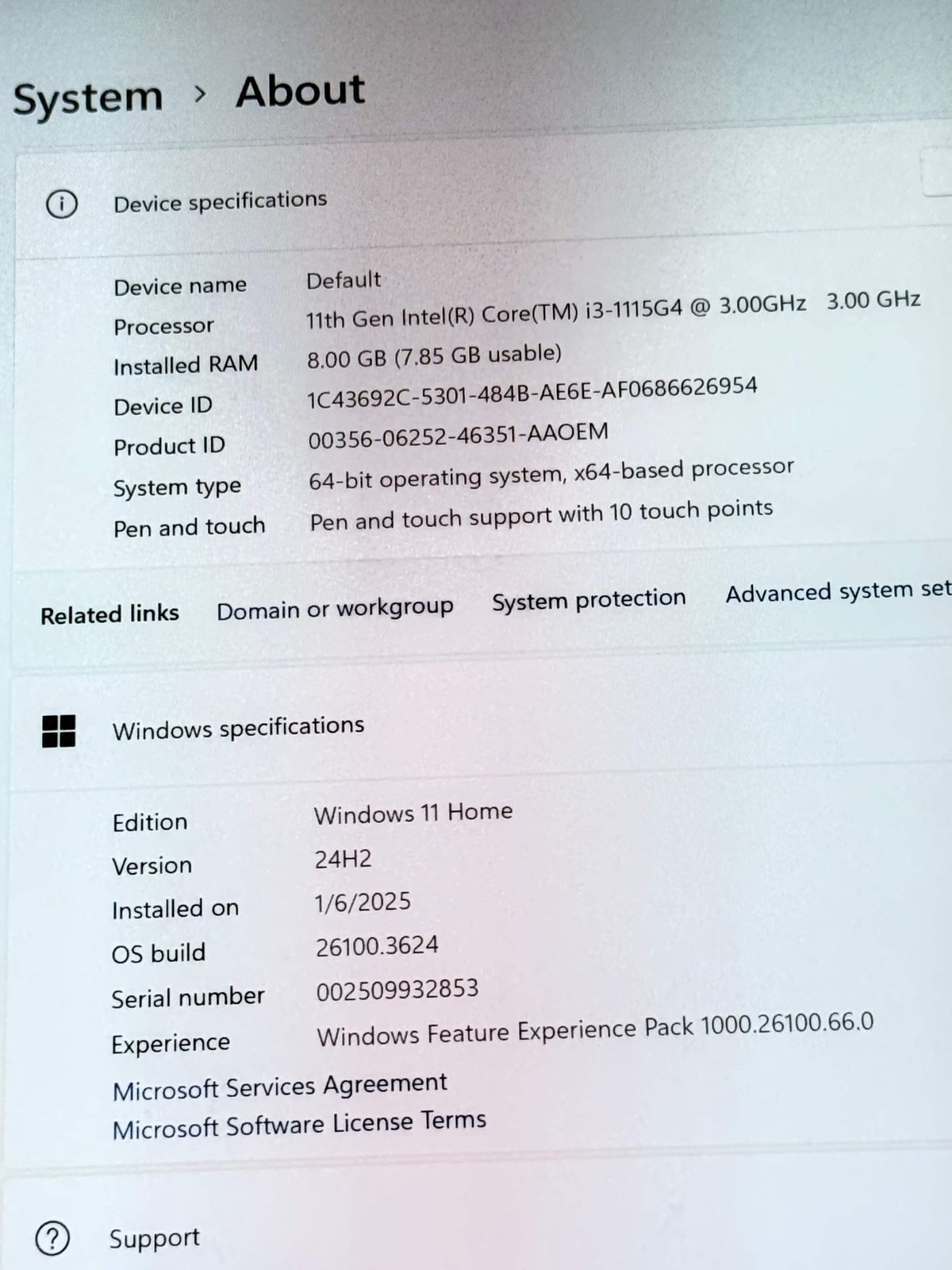 2021 Microsoft Surface Pro 7+ Intel Core i3-1115G4 8GB RAM 128GB Storage Silver