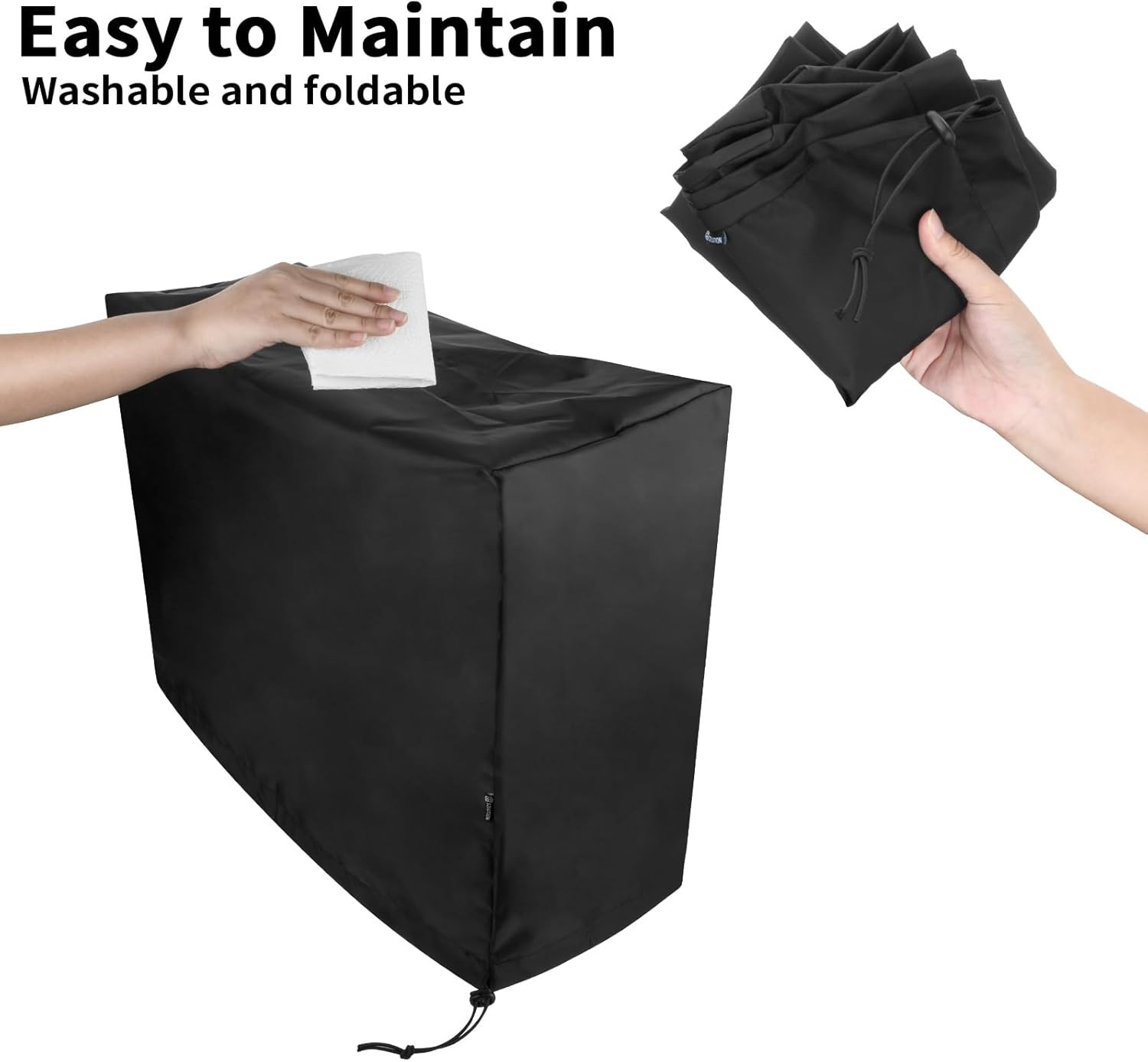 Antistatic Mid-Tower PC Dust Cover Water-Resistant Desktop Case Protector with E