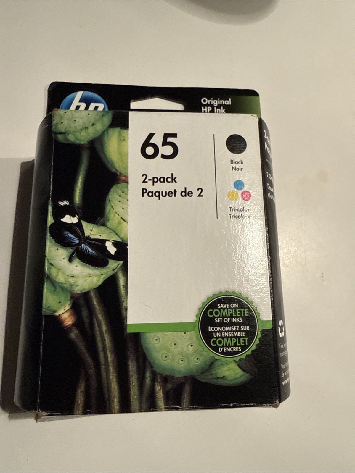 HP 65 Ink Combo Black & Tri-Color Genuine OEM NEW Sealed – June 2021 – Sealed