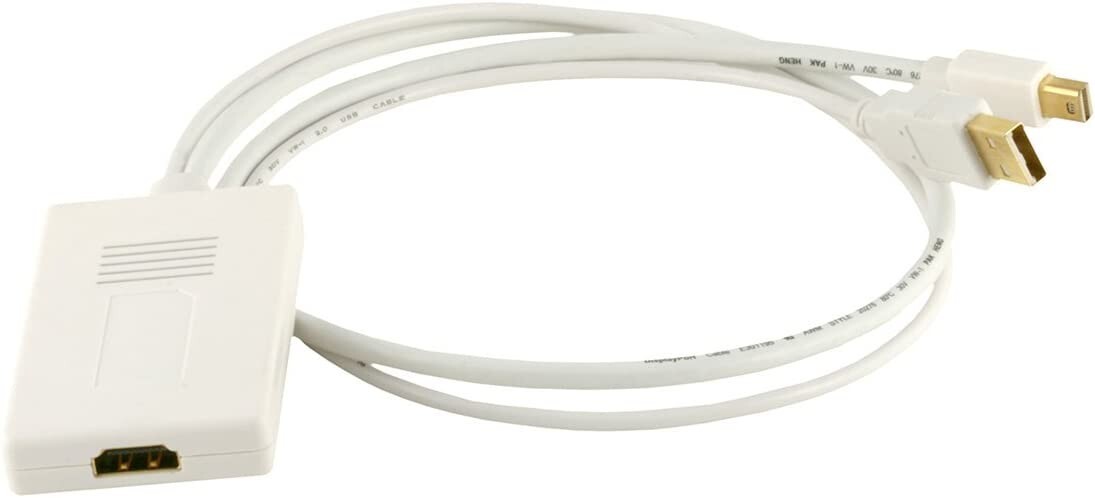 Mini Displayport Male and USB Male Audio to HDMI Female Converting Adapter 5969