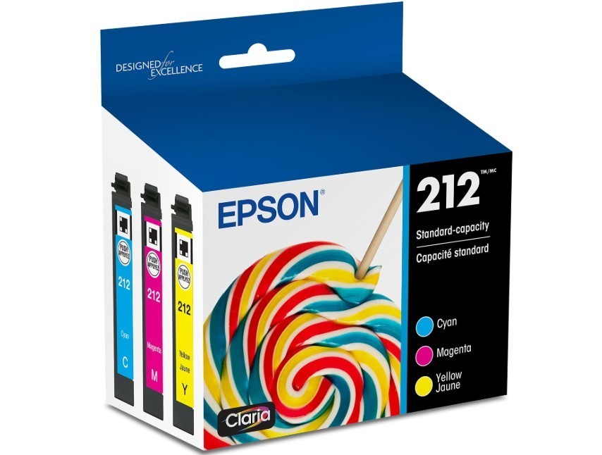 Epson 212 Tri-CoIor ink Cartridges – Cyan/Magenta/Yellow (Exp 11/2027) NEW !!!