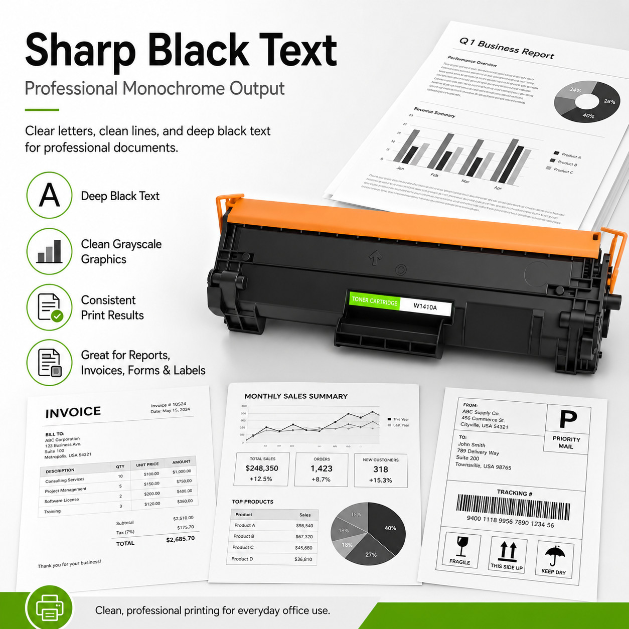 10PK 141A W1410A Toner Cartridge with chip Compatible HP LaserJet M110w M139w