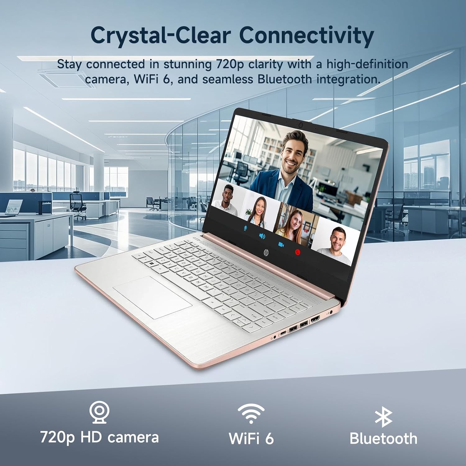 HP 14″ Laptop Intel Processor N150 (Beat i3) 4GB RAM 128GB UFS 1-Year Office 365
