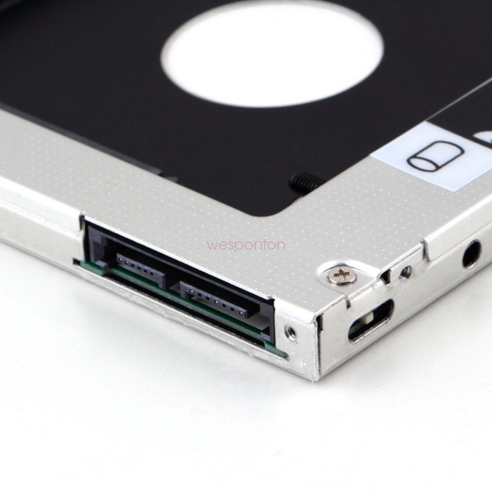 Universal For Apple Macbook Pro Optical bay 2nd HDD Hard Drive Caddy SATA 9.5mm