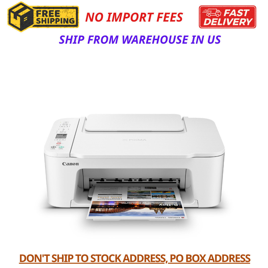 Canon PIXMA TS3722 Wireless All-in-One Inkjet Printer Home Office Fast Ship USA