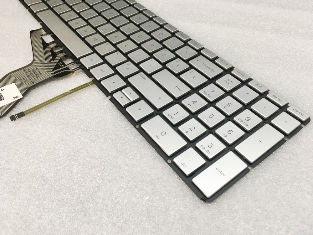 HP 15m-bp 15m-bp111dx 15m-bp112dx Laptop Backlit Keyboard Silver